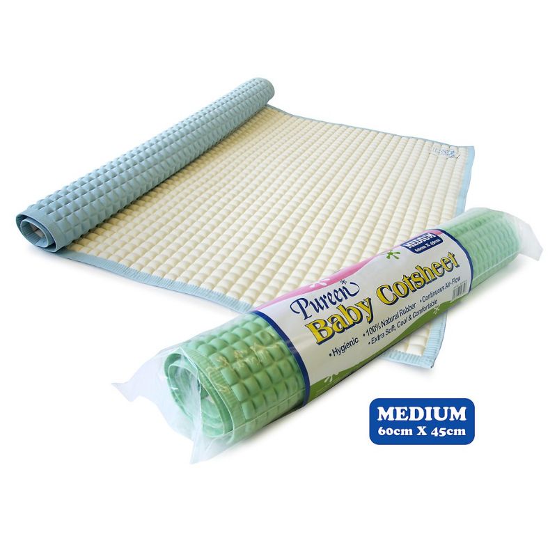 Pureen Baby Changing Mat/Cot Sheet 100% Natural Rubber