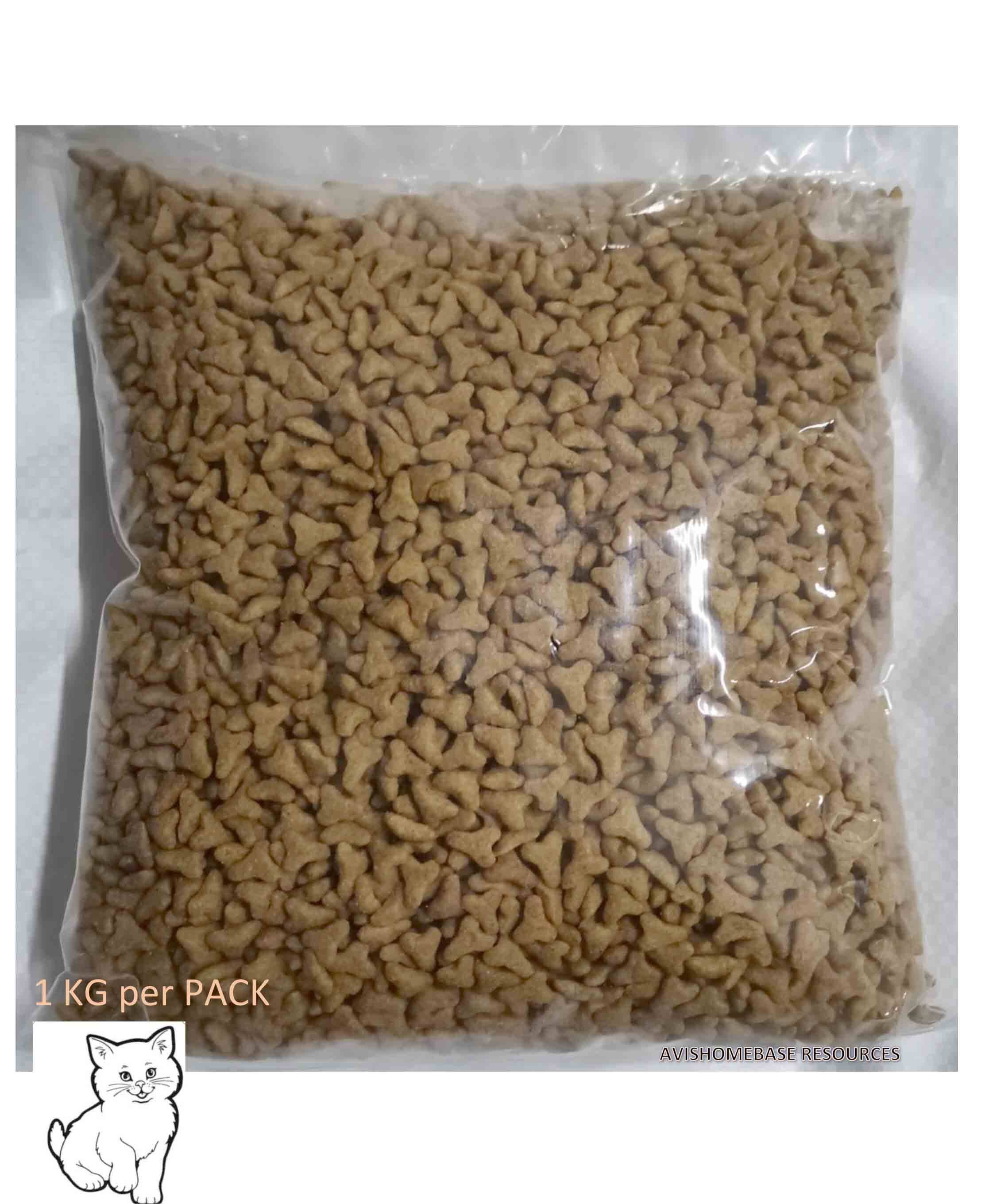 Makanan kucing MURAH 1kg 100% Ikan Laut High Protein Orgenic DHA High Grain Cat Food 1kg pack