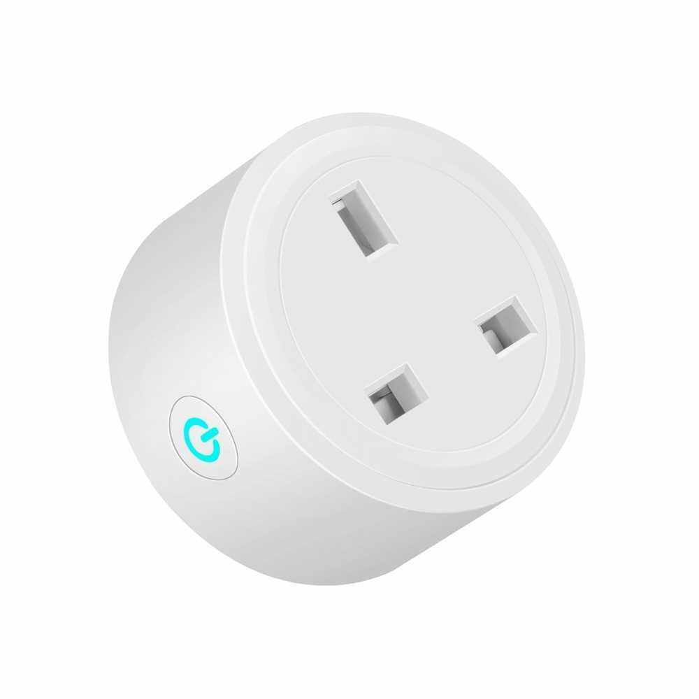 BSD29 10A WiFi Smart Socket UK Plug Smart Life APP Remote Control Voice Control Compatible with Amaz