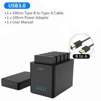ORICO DS Series 5 Bay 3.5 inch USB Hard Drive Enclosure Magnetic-type SATA to USB3.0/Type-C HDD Case With Power（DS500）