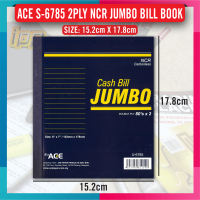 Uni Ace Jumbo Cash Bill Book NCR 2Ply 15.2cm X 17.8cm / Buku Bil Tunai 80s x 2plys NCR Carbonized Paper With Numbering