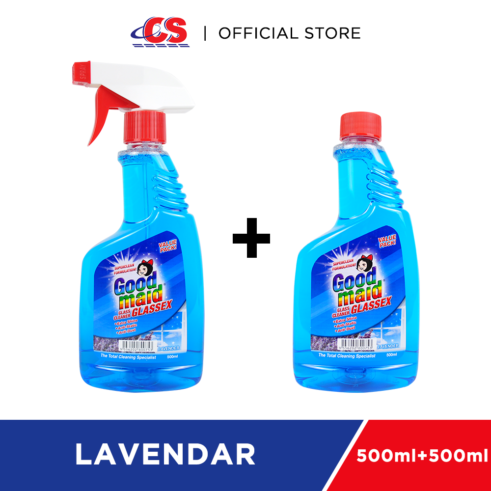 GOODMAID Glass Cleaner Lavendar 500ml+500ml | New PGMall