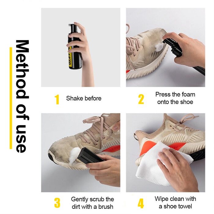 Sneaker Cleaner Cleaning Set Ingredients Formula Shoe CLeaner Cleaning Liquid 3in1 Care Kit