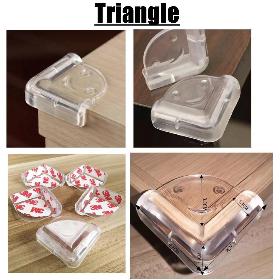 Children Baby Safety Silicone Protector Table Corner Edge Protection Cover Children Anticollision Edge Guards Soft Transparent