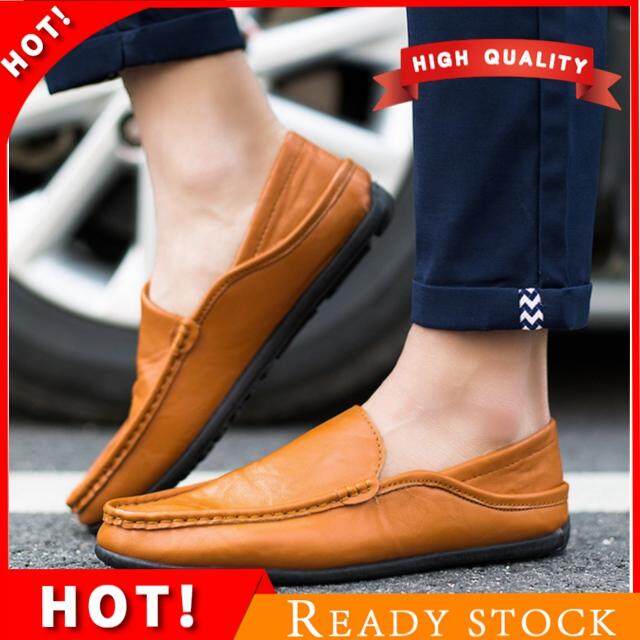 TF fashion shoes for men  New style Man Leisure shoes High quality Driving shoes Pedal Doug shoes（Orange）