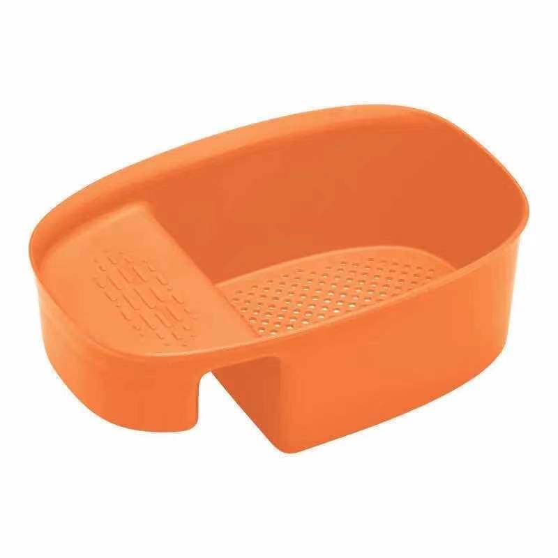 (Ready Stock) Multi-Function Kitchen Drain Basket Removable Strainer Colander Basket Sink Storage Basket Kitchen tool