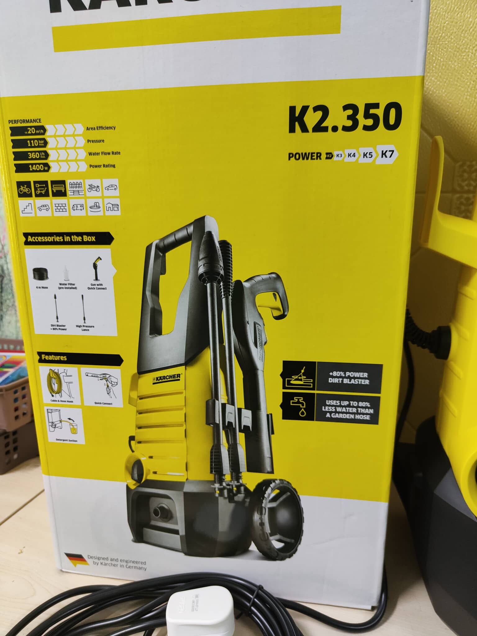 K2.350 Karcher Water Jet High Pressure Washer Water Jet Car Wash High Pressure Cleaner Waterjet