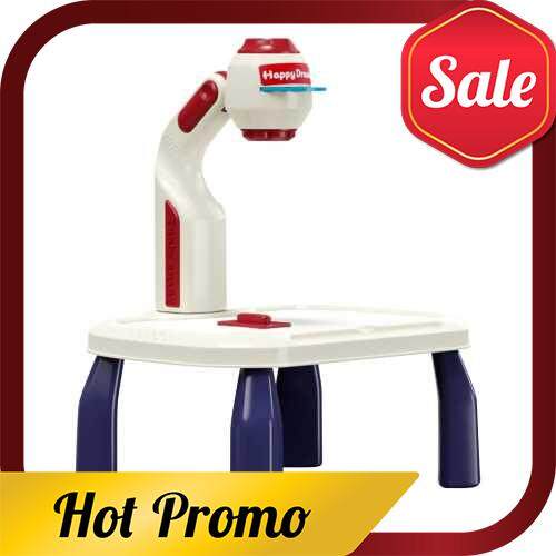 Painting Drawing Table Multifunctional Draw Projector Toy Educational Drawing Toys with Light Music (Standard)