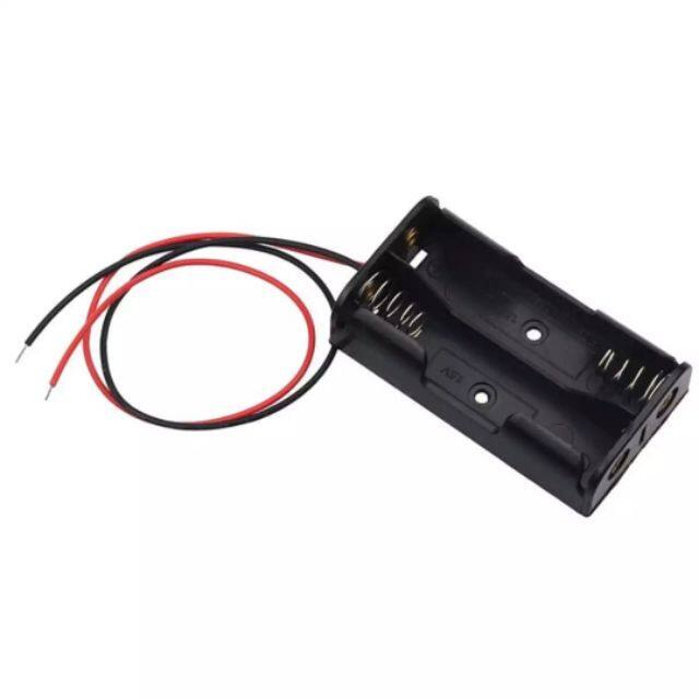 Battery Holder 2 x AA 1.5V Double A Battery Holder Casing With 2 Wire