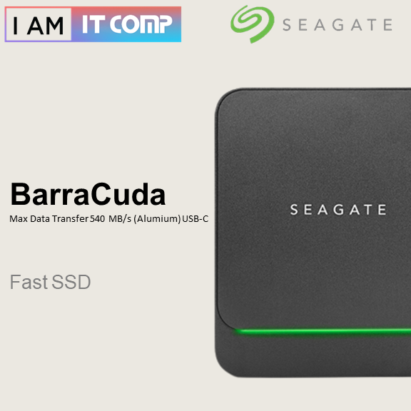 Seagate BarraCuda Fast SSD 2TB Portable External Drive with USB-C