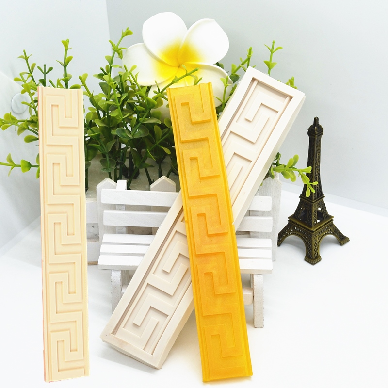 【Modern housewives] Pattern Strip Shape Resin Mold Silicone Kitchen Baking Tool DIY Cake Chocolate Pastry Fondant Moulds Dessert Lace Decoration