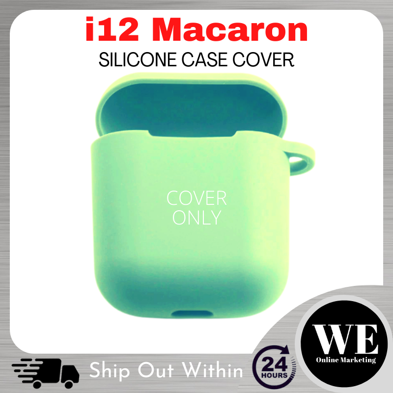 (Ready Stock) i12 TWS Macaron Silicone Earphone Case Cover Protective Silicone