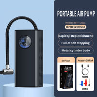 【Vktech】Car Tyre Inflator Rechargeable Quick Inflating Electric Tire Pump 1500mAh Portable Air Pump for Car Motorcycle Bike Ball