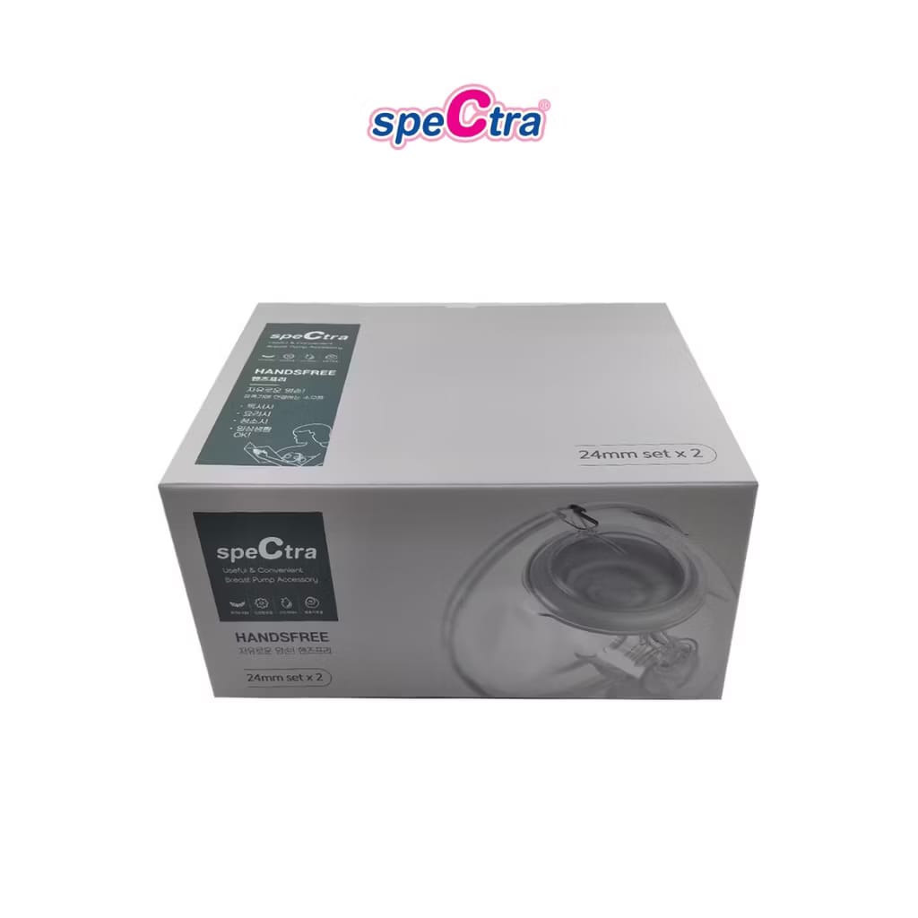 Spectra Handsfree Milk Collection Cup Set 24mm configuration an adjustable wearable breast shield