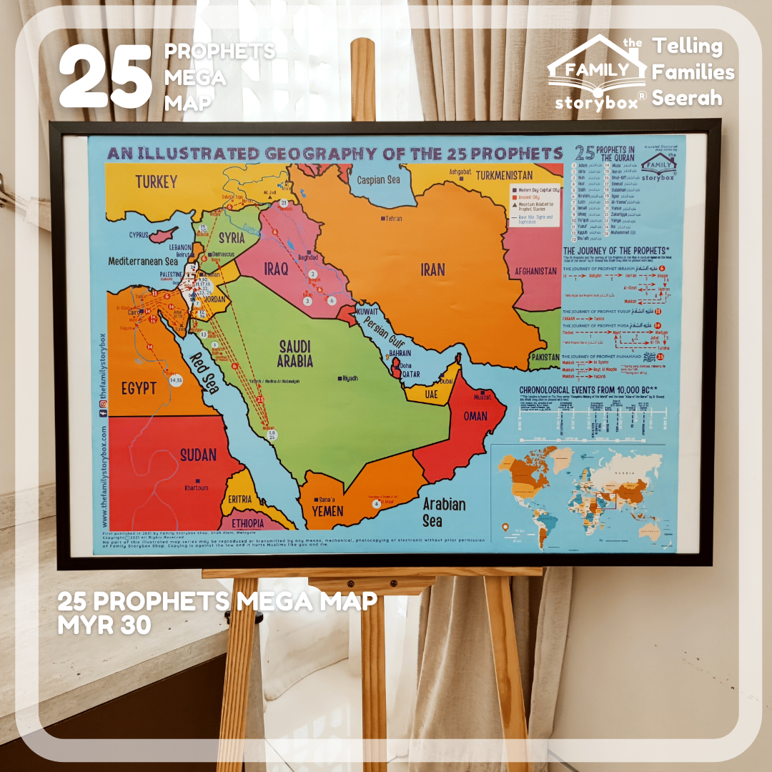 Islamic Early Learning - 25 Prophets Mega Map