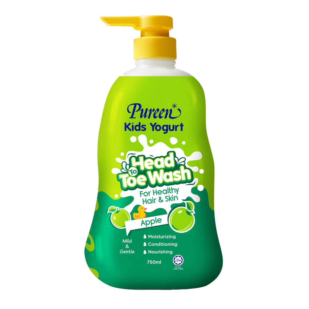 Pureen Kids Yogurt Head to toe Wash (750ml)