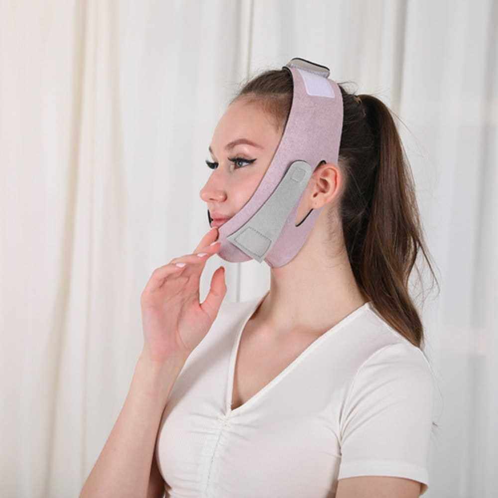 Reusable Face Slimming Strap Face Lifter & Slimmer Belt Double Chin Reducer V Line Lifting for Better Face & Chin Anti Snoring Solution (Orange)