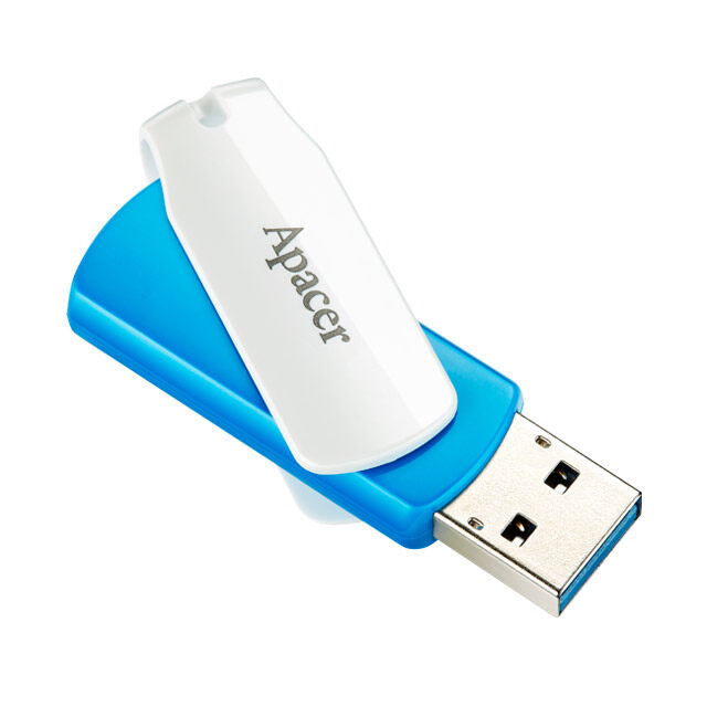 Apacer AH357  64GB Blue Pendrive with USB 3.2 Connection, Strap Hole, Plug and Play (  (AP64GAH357U-1 )