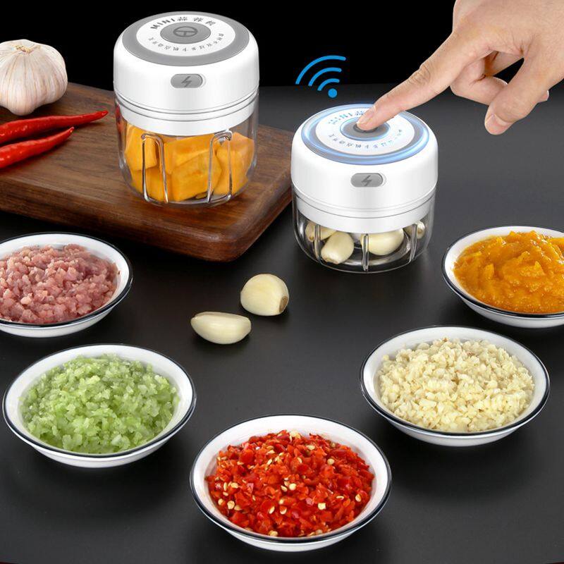 Electric Mini Garlic Masher Vegetable Meat Grinder Wireless Rechargeable Food Processor Electric Crusher Food Garlic Machine kitchen Tools