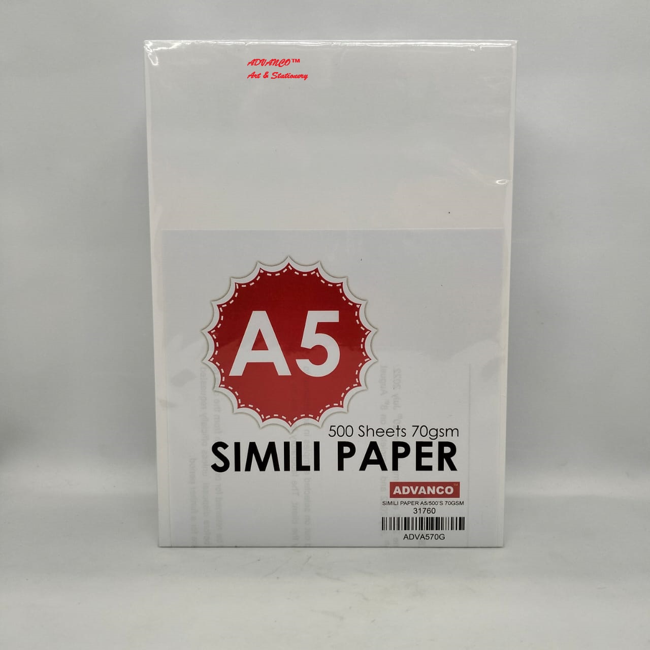 (A5/A6) SIMILI PAPER / KERTAS PUTIH (AVAILABLE 70GSM & 80GSM) (A5/500PCS) (A6/1000PCS)
