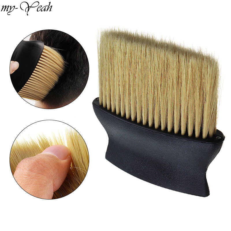 Hình ảnh Lược lông mềm mượt dùng để làm sạch cổ/ da đầu/ mặt/ tai sau khi cắt tóc (kích thước 12.5*12.5cm) chất liệu mềm mại không gây kích ứng - INTL