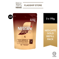 NESCAFE Gold Refill Pack 170g Instant Coffee Blend of Arabica & Robusta Bundle of 3