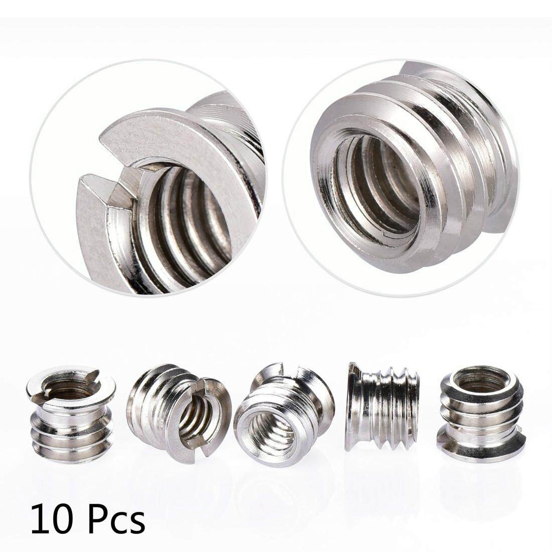 10 Cái Chân Máy Bộ Chuyển Đổi Trục Vít 1/4 Sang Đực 3/8, Phụ Kiện Cho Máy Ảnh DSLR SLR Đầu Bi Ba Chân
