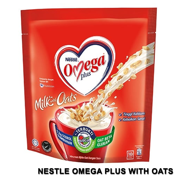 Nestle OMEGA Plus Milk with Oats (42g x 10s)