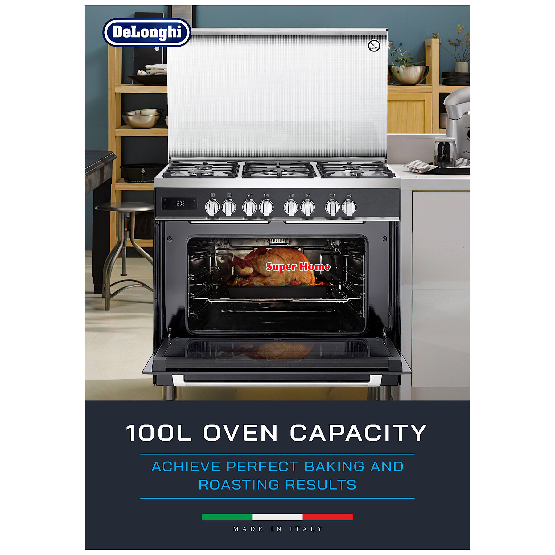 DeLonghi Free Standing Cooker PEMA 9501 Delonghi Professional Range