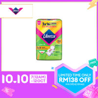 Libresse Slim Wings Pads 24cm (3x16s) - Secure Fit & Leakage Protection