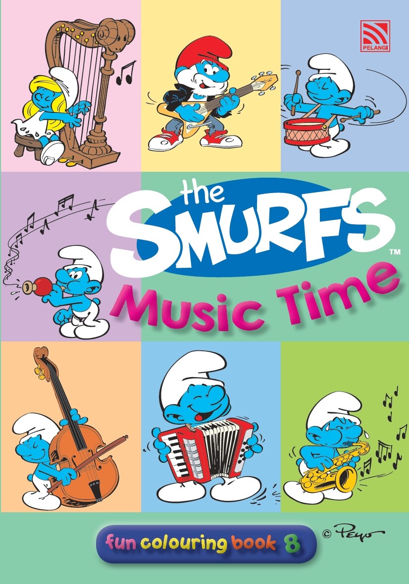 Pelangibooks The Smurfs Fun Colouring Book