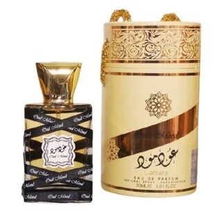 [ Classic Arab Original ] Oud mood gift set Oud lattafa orginal 100 ml + 200 ml body spary