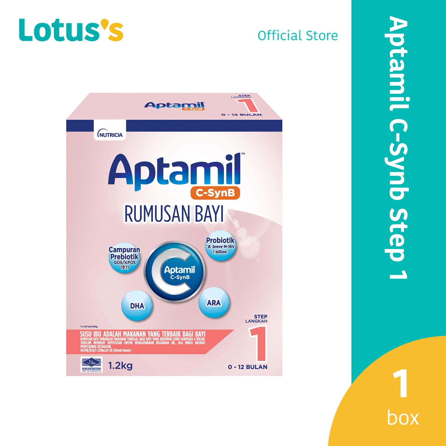Aptamil C-Synb Infant Formula Step 1(0 - 12 months) 1.2kg