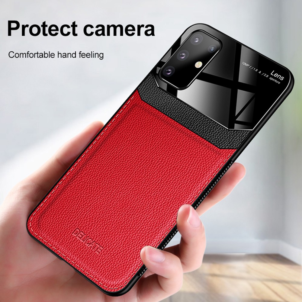 Ốp điện thoại cho samsung galaxy m51 m31 m31s m30s m21 ốp lưng mỏng mờ sang trọng ốp điện thoại da bảo vệ ống kính máy ảnh acrylic