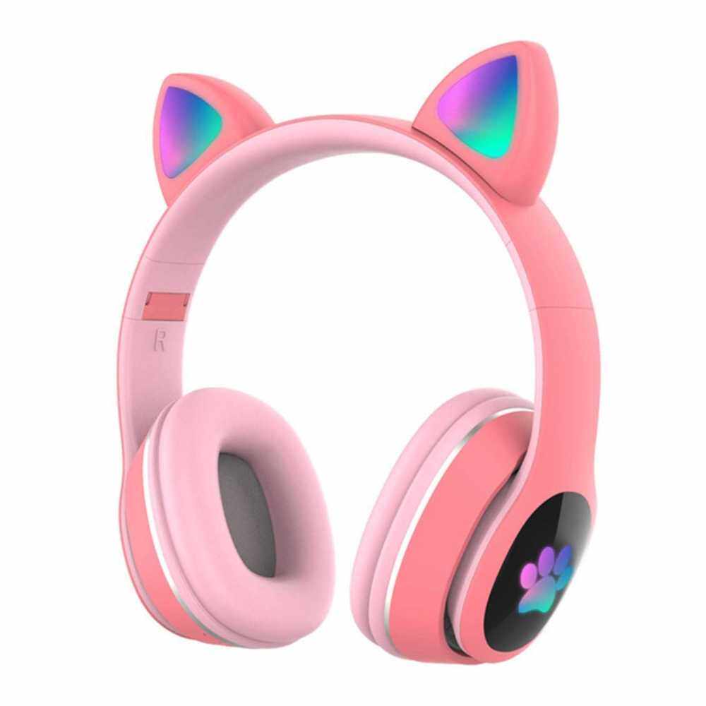 L400 Over Ear Music Headset Glowing Cat Ear Headphones 7 Color ...