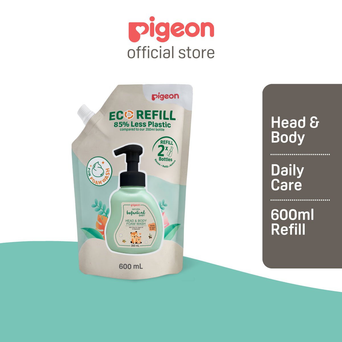 PIGEON Natural Botanical Baby Foam Wash Refill