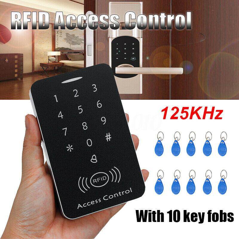 RFID Kiểm Soát Truy Cập Thẻ ID Chống Trộm Home Security DIY Kỹ Thuật Số Khóa W/10Key Fobs Nhập Door Lock Đa Chức Năng Mở
