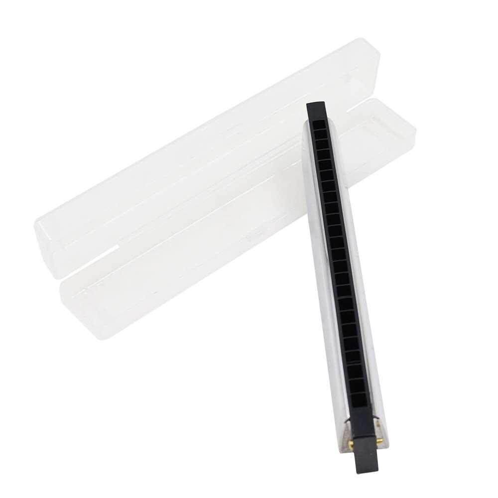 24 Holes Tremolo Harmonica Mouth Organ Key of C for Students Beginners