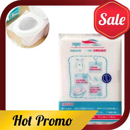 Disposable Toilet Seat Covers Travel Portable 10pcs/Package 13.98*16.93inch (White)
