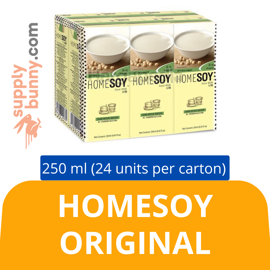 Homesoy Original ( 250ml X 24 packs) (sold per carton) 家乡豆奶原味 PJ Grocer Minuman Homesoy Original