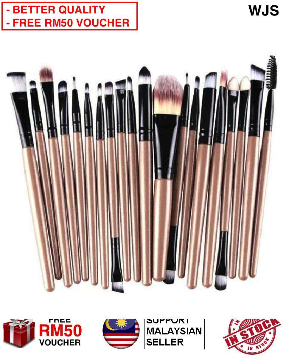 (HALAL BRUSH) WJS HALAL 20 pcs 20pcs Mini Make Up Brush Travel Set