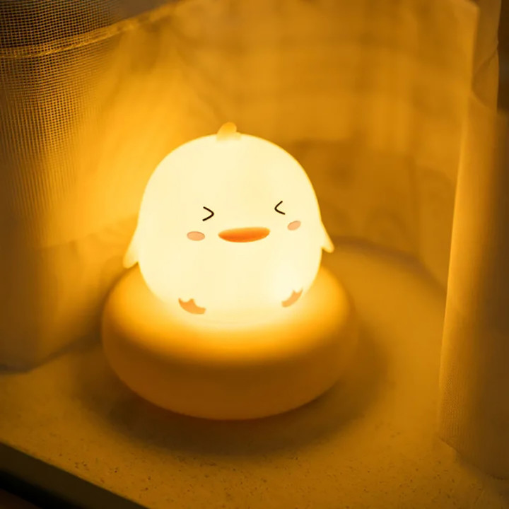 【Ready Stock】Vimite LED Cute Moon Night Lights Bear Cat Snowman Duck Animals Shaped Cartoon Light Dimmable Touch Sensor Cartoon Table Lamp USB Rechargeable Room decorative lights for Home Bedroom Kid Baby Boys Girls Girlfriend Birthday Christmas Gift