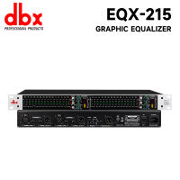DBX EQX215 Professional Equalizer featuring an independent subwoofer output interface and dual 15 - band balanced performance