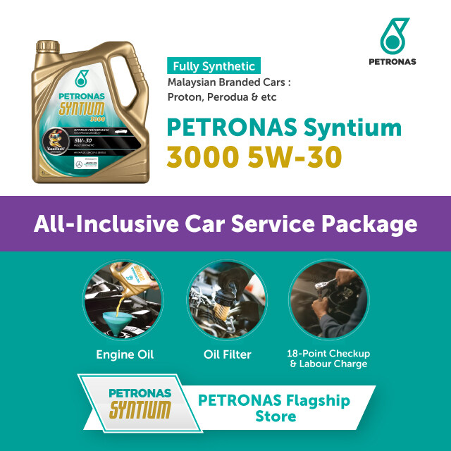PETRONAS Engine Oil Syntium 3000 5W30 [AllInclusive Car Service
