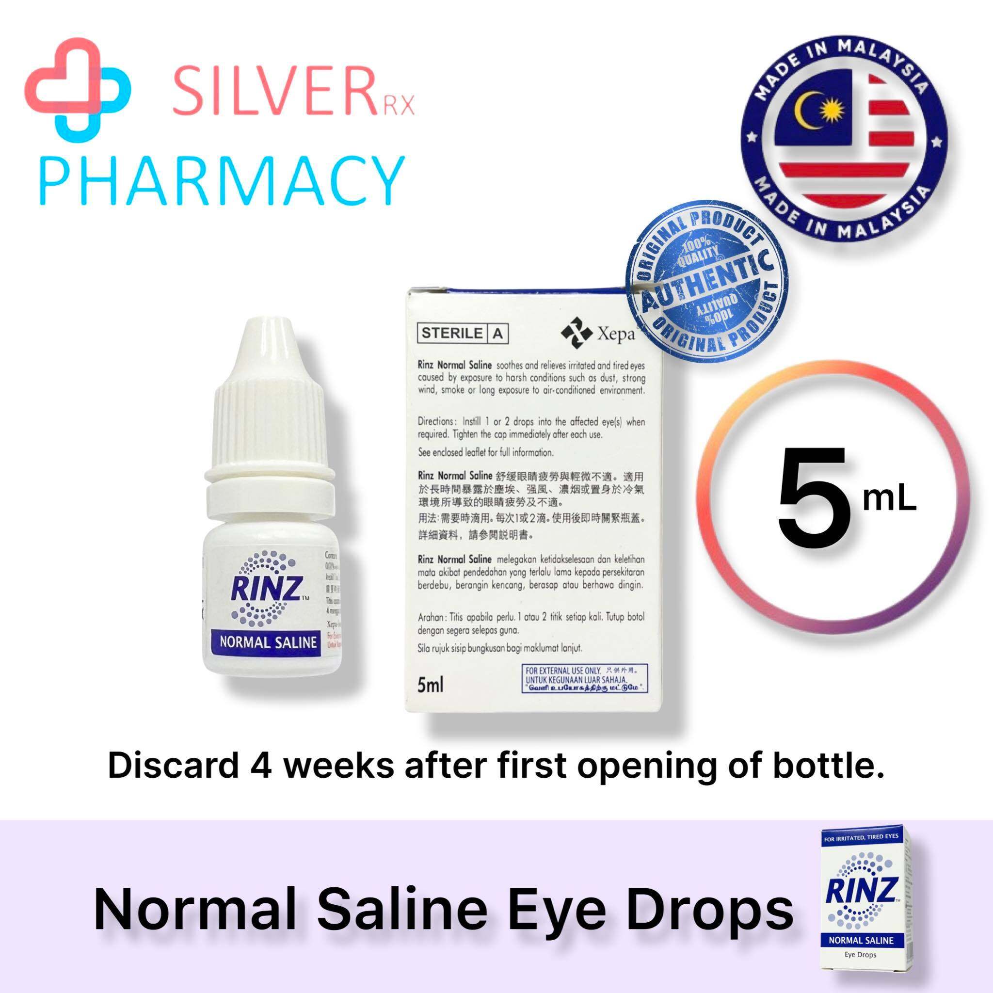 Rinz Normal Saline Eye Drops 5ml