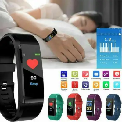 [Cutewomen2020] Bluetooth Smart Bracelet Wristband Sport Watch Heart Rate Blood Pressure Monitor