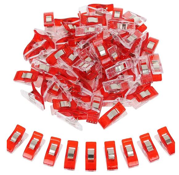 20PCS Sewing Clips Colorful Clips Multipurpose Plastic Craft Crocheting Knitting Safety Clothing Clips Color Binding Clips Paper