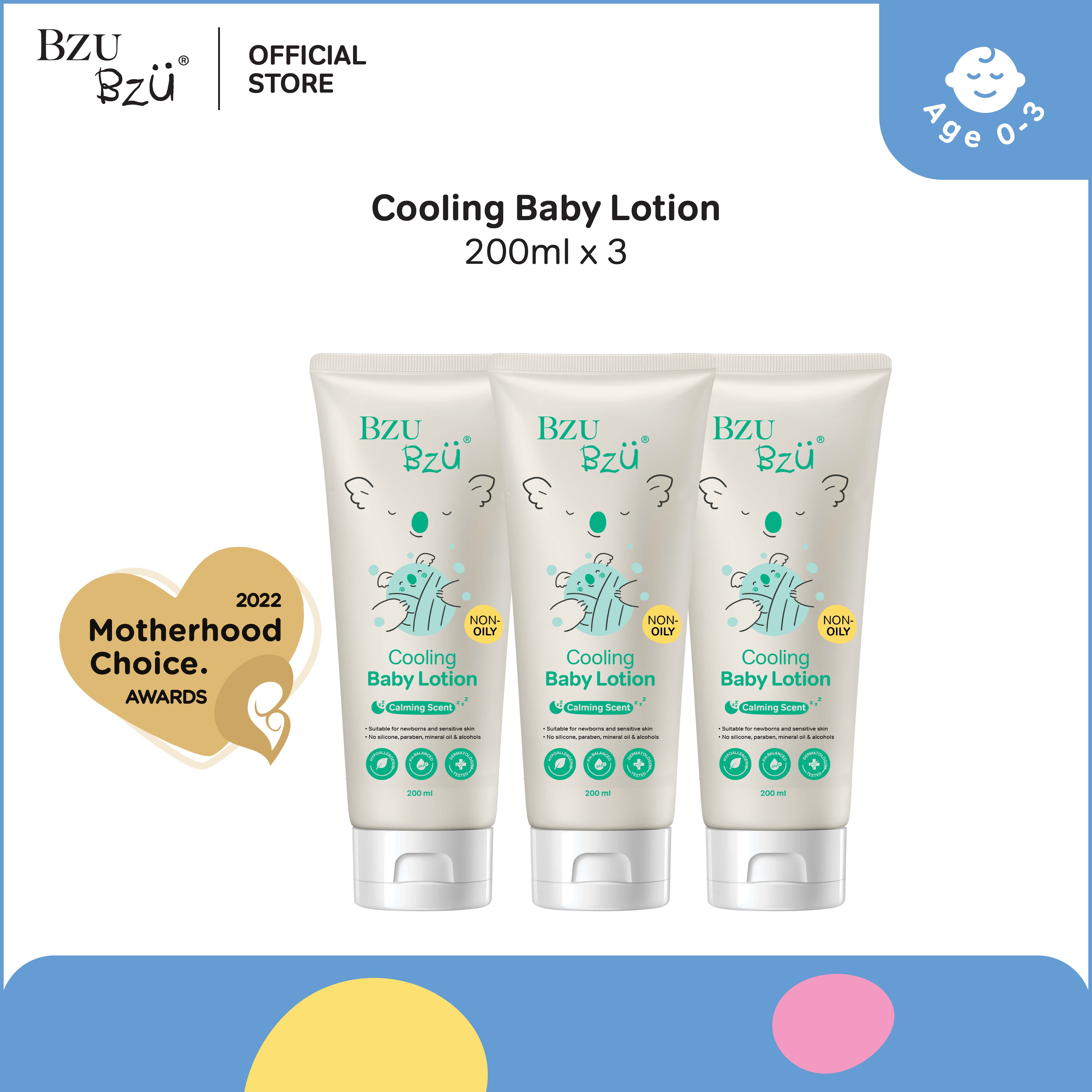 BZU BZU Cooling Baby Lotion (200ml x 3)