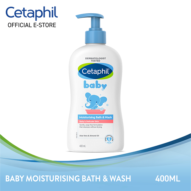 ​Cetaphil Baby Moist Bath & Wash 400ML For Baby Delicate Skin