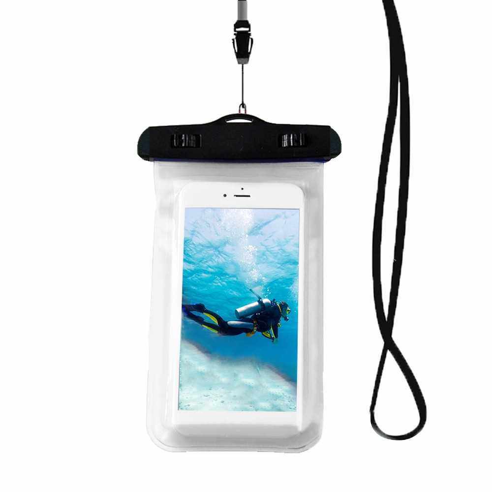 Universal Waterprooof Smart Phone Bag Cellphone Dry Bags for All Phones (White)